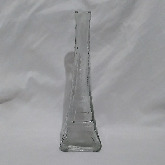 Other - Vintage Clear Glass Eiffel Tower Vase/Bottle